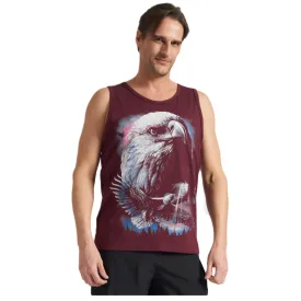 Polargear - Eagle Graphic Tank Top - Burgundy