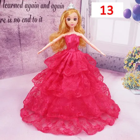 Princess Doll Clothes Dress Fashion Wedding Dress Clothing Evening Gown Clothes Doll Accessories For Toys For Girls