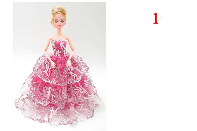 Princess Doll Clothes Dress Fashion Wedding Dress Clothing Evening Gown Clothes Doll Accessories For Toys For Girls