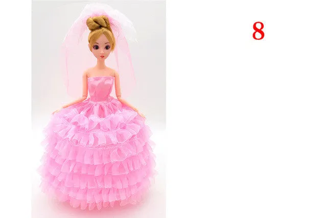 Princess Doll Clothes Dress Fashion Wedding Dress Clothing Evening Gown Clothes Doll Accessories For Toys For Girls