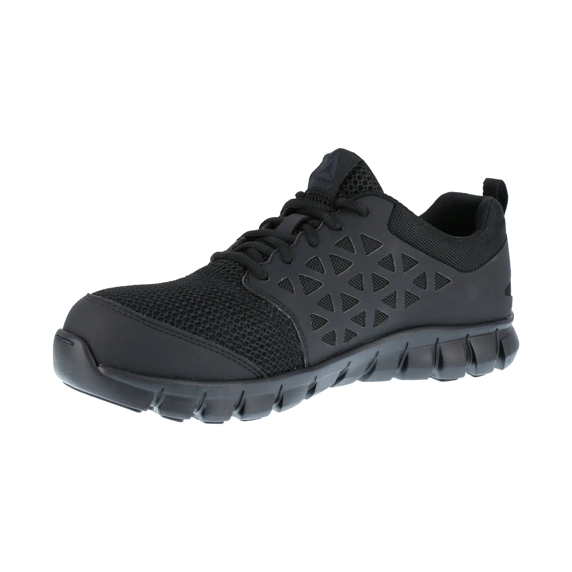 Reebok Womens Black Mesh Work Shoes Athletic Oxford CT