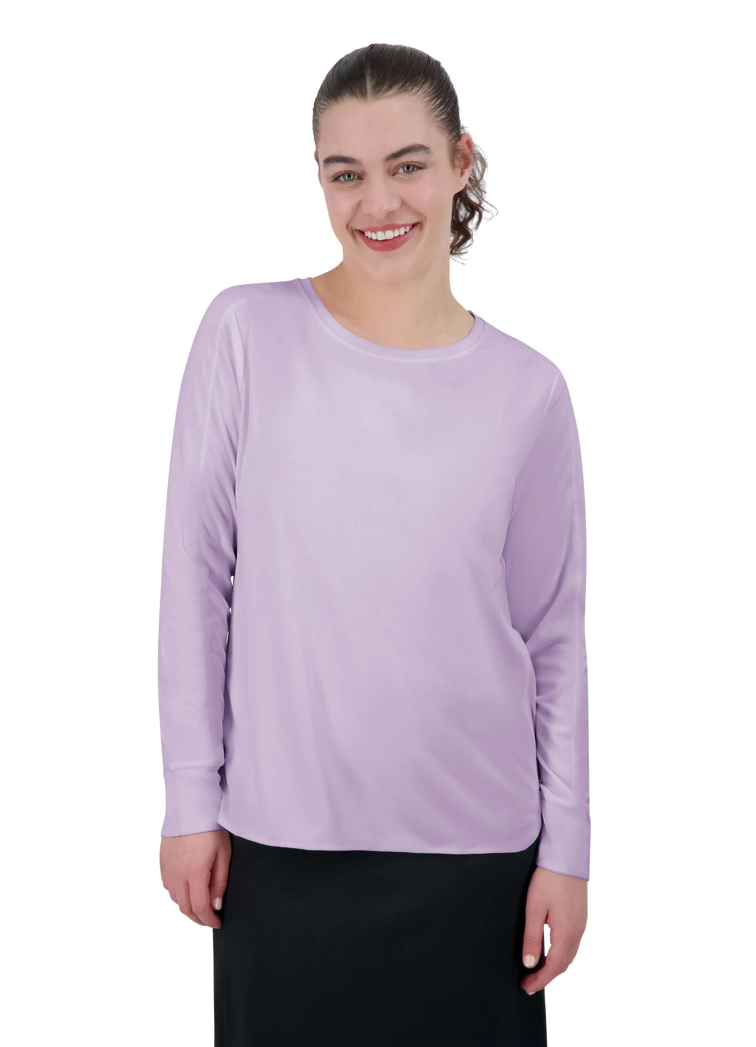 Relaxed Fit All Day Active Top - Pastel Lilac (final-sale)