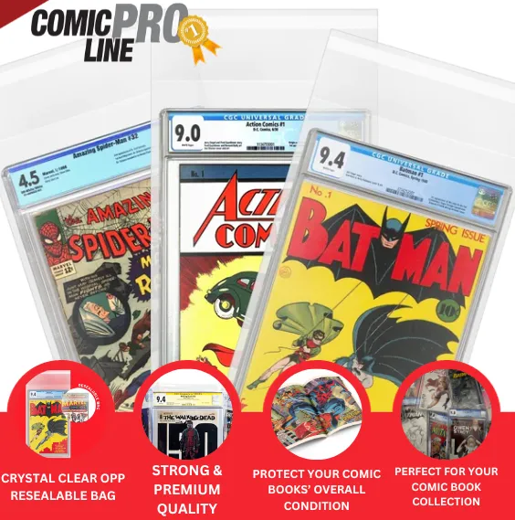 Resealable Graded Size Comic Bags