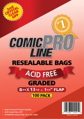 Resealable Graded Size Comic Bags