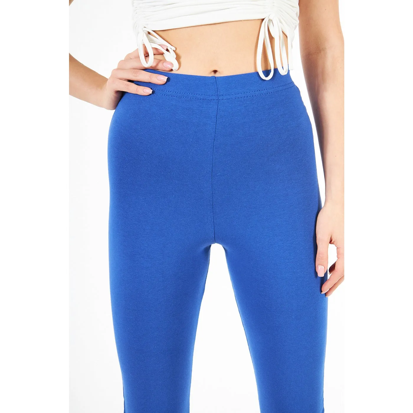 Royal Blue Boot-Cut Leggings