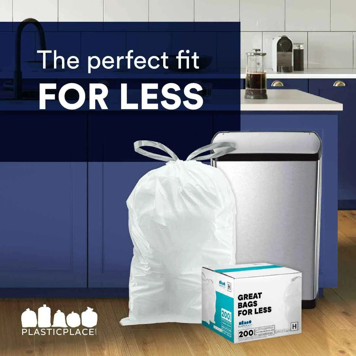 Sample of - 12 Gallon Simplehuman®* Compatible Trash Bags Code M