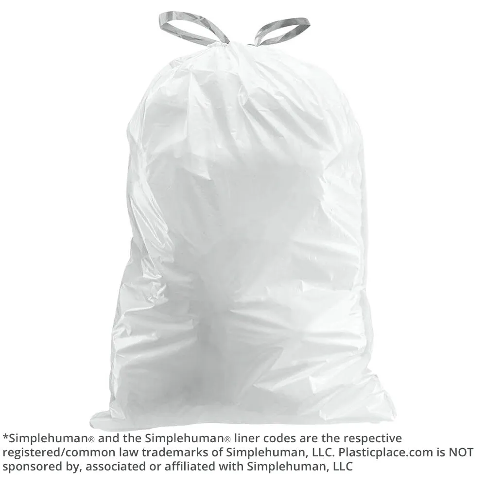 Sample of - 12 Gallon Simplehuman®* Compatible Trash Bags Code M