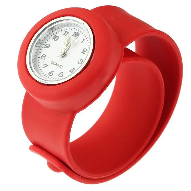 Silicone Slap On Watch boys Sport  KIDS Wristwatch girls Small Silicone Fashion woman's Children Gift