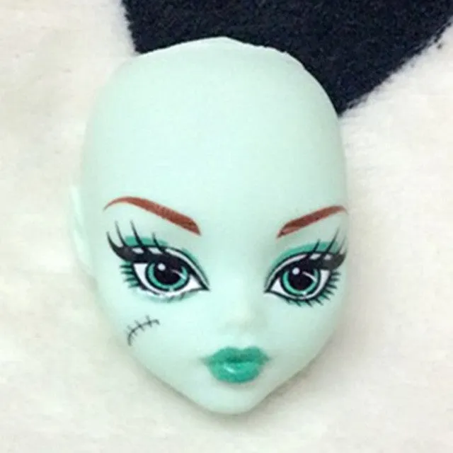 Soft Plastic Practice Makeup Doll Heads For Monster High Doll BJD Doll's Practicing Makeup Monster  Head Without Hair