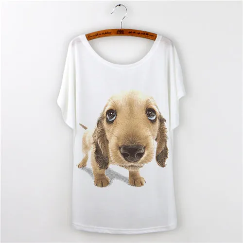 Summer Tops 2017 Funny Pug Print Women T-Shirt Female White Camisetas Tops Loose T Shirt French Bulldog Tee Shirt Femme Tshirt