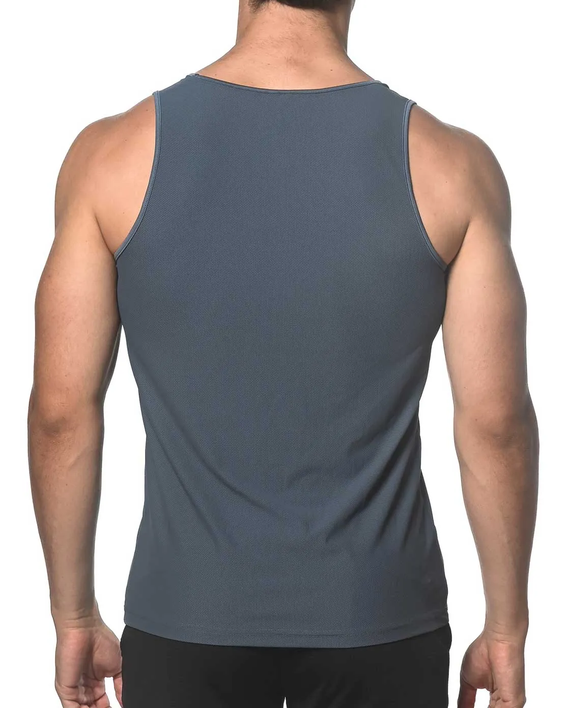 Textured Mesh Stretch Performance Tank