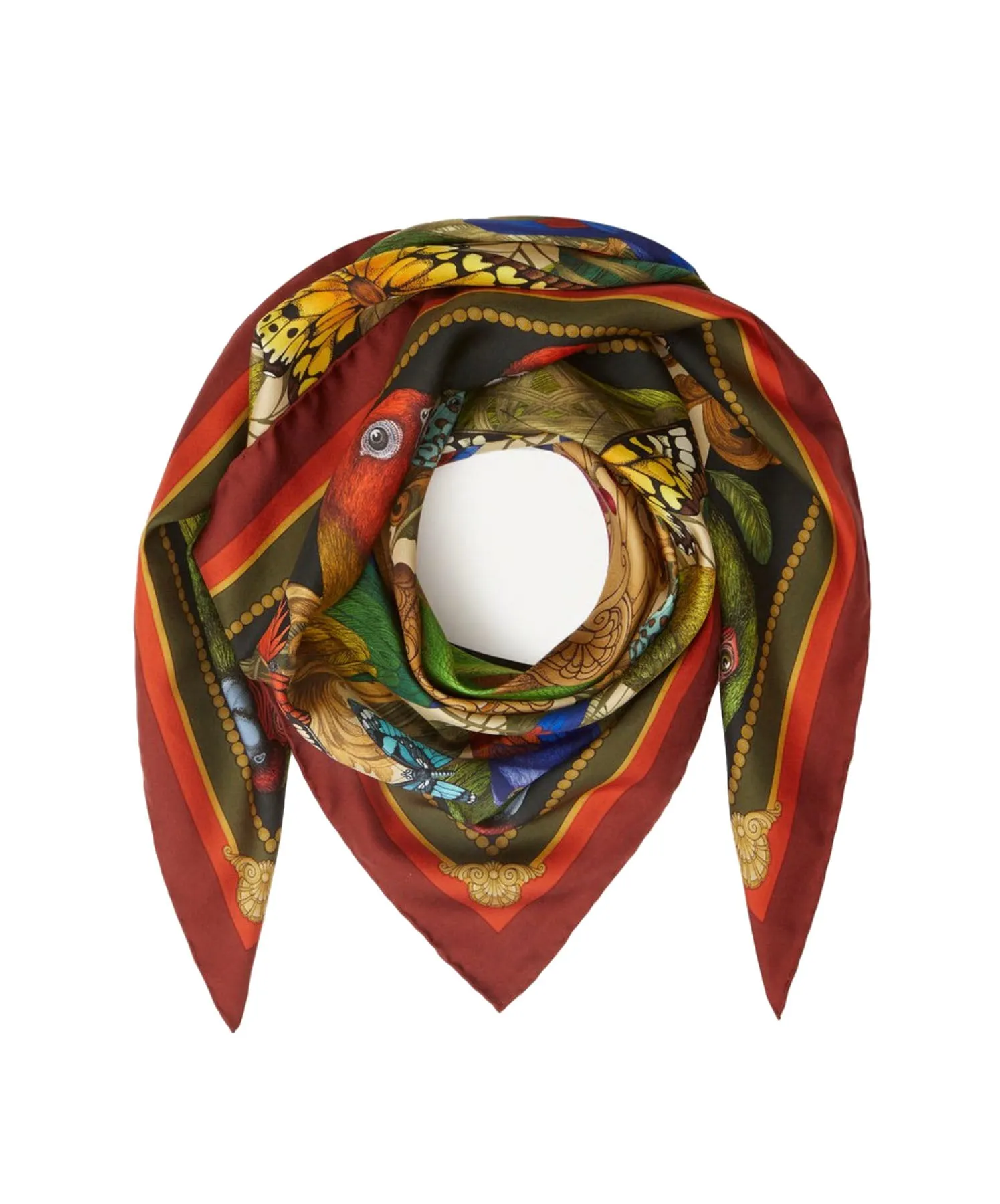 The Rainforest Silk Scarf | 90x90cm