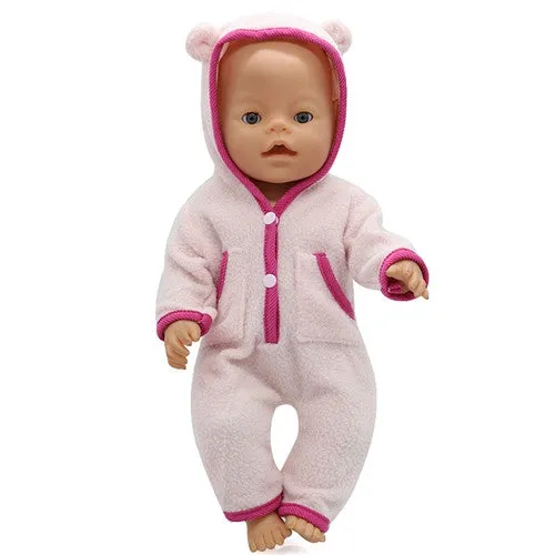 Tiger Jackets and Pants Suit Dress Doll Clothes fit 43cm Baby Born Zapf Doll Clothes and 17inch Doll Accessories Handmade 186