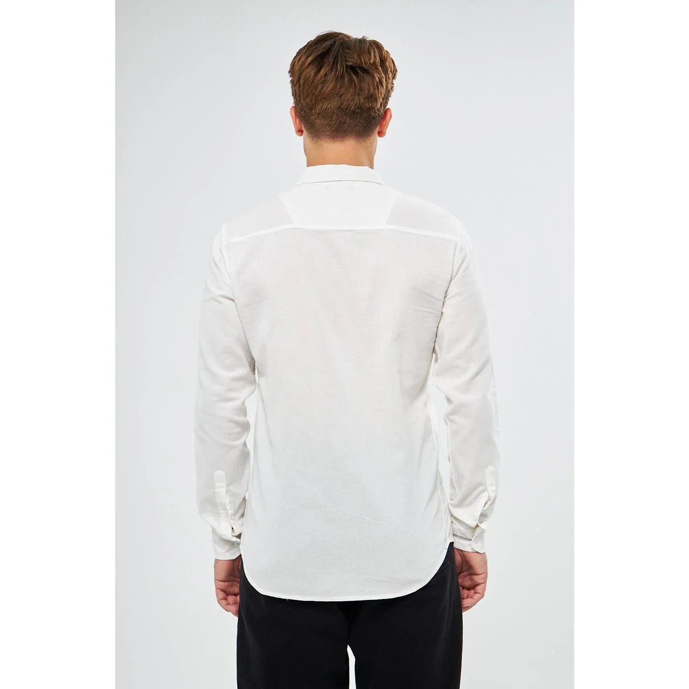 White Double Pocket Shirt