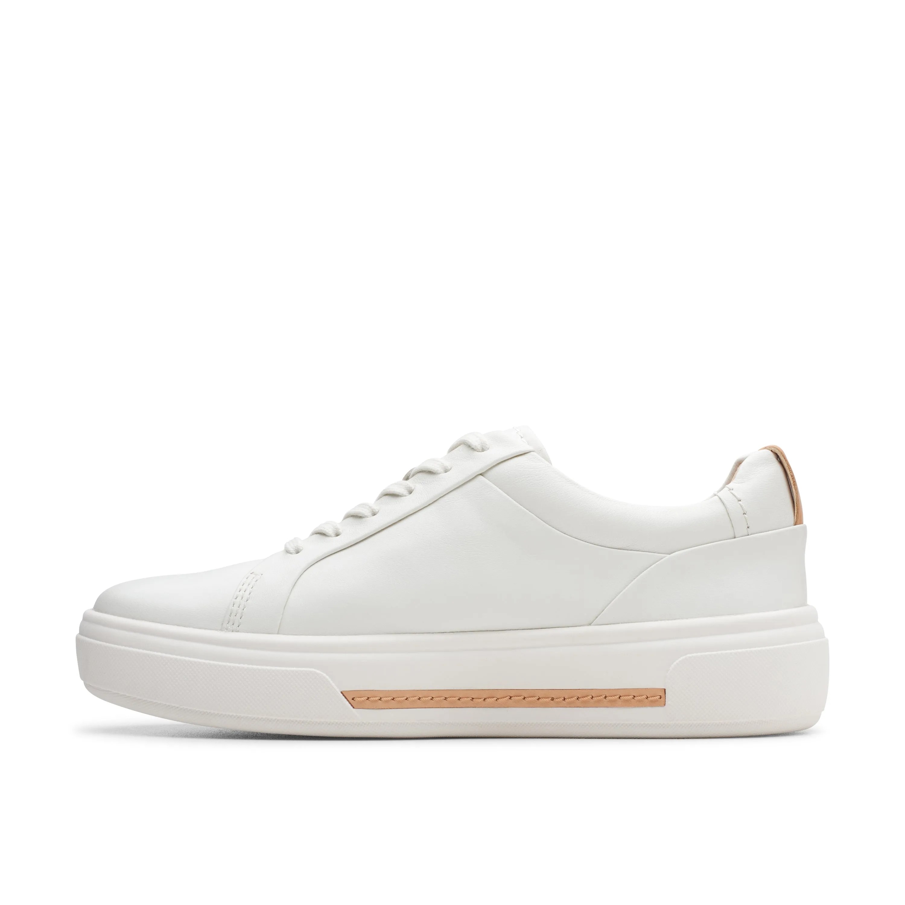 Women's Clarks Hollyhock Walk Color: Off White Leather