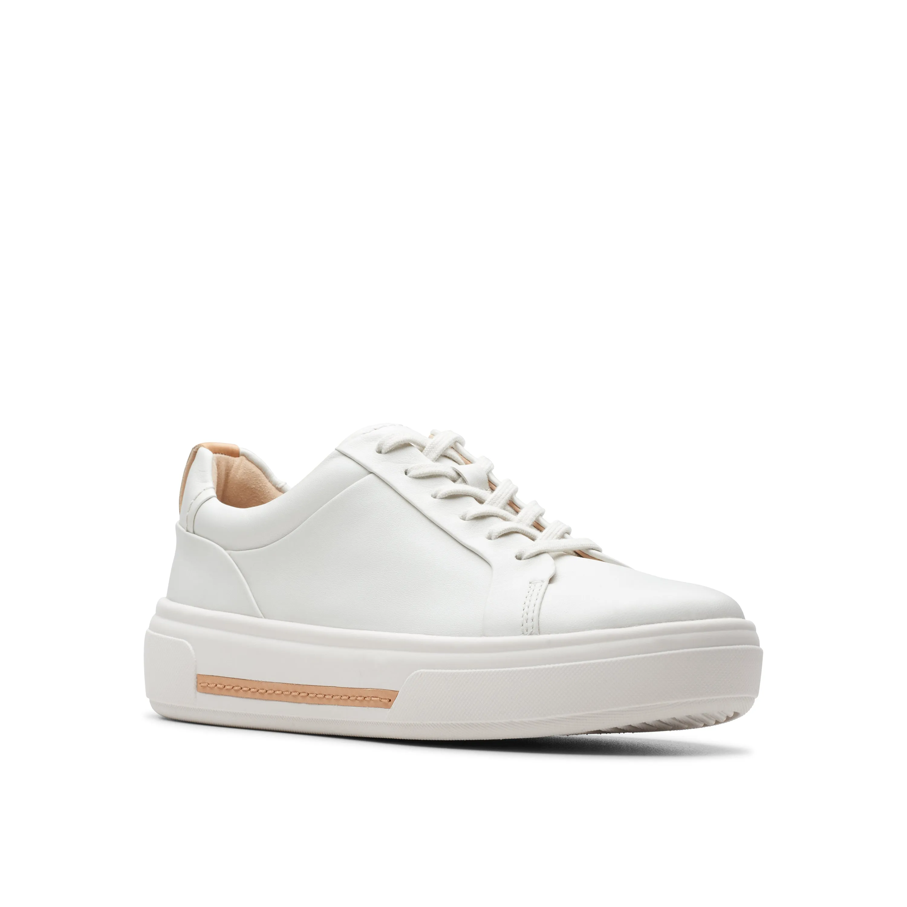 Women's Clarks Hollyhock Walk Color: Off White Leather