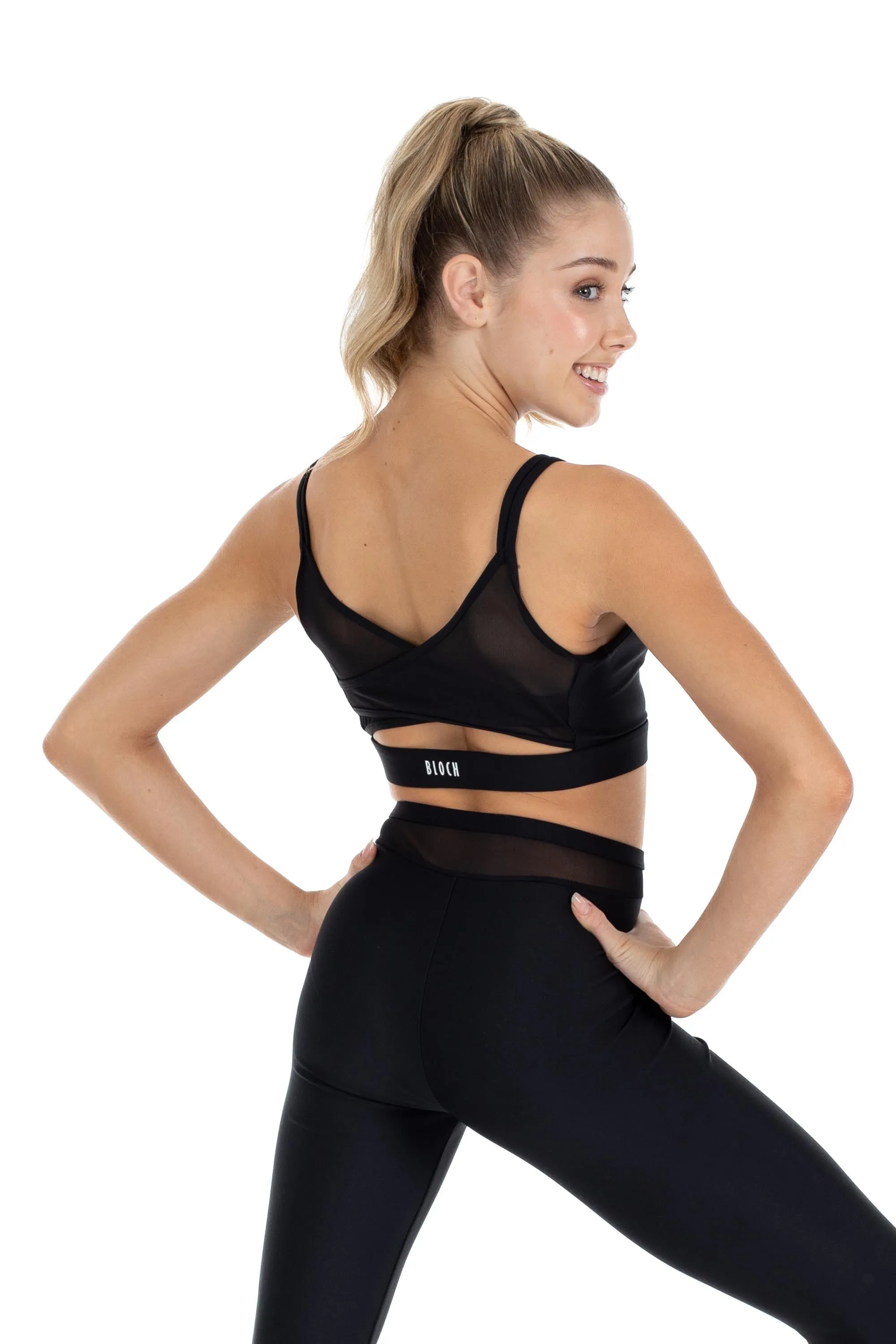 ZFM1049G4 - Bloch X Flo Active Betty Mesh Insert Girls Crop